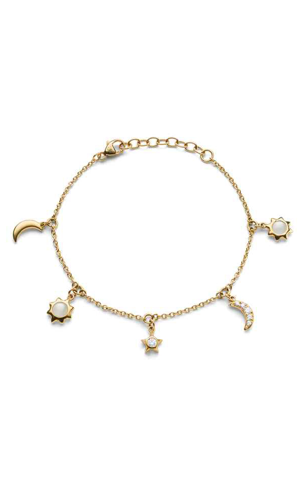 Monica Vinader 18ct Gold Plated Vermeil Silver Woven Fine Chain Bracelet |  Liberty