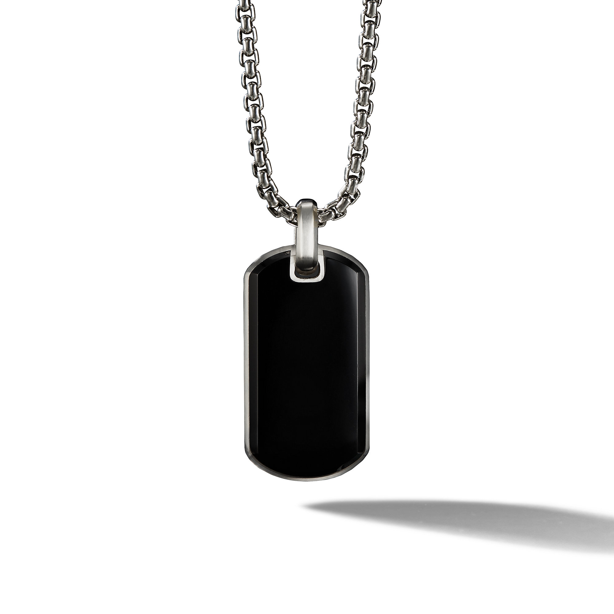 Black onyx hotsell dog tag pendant