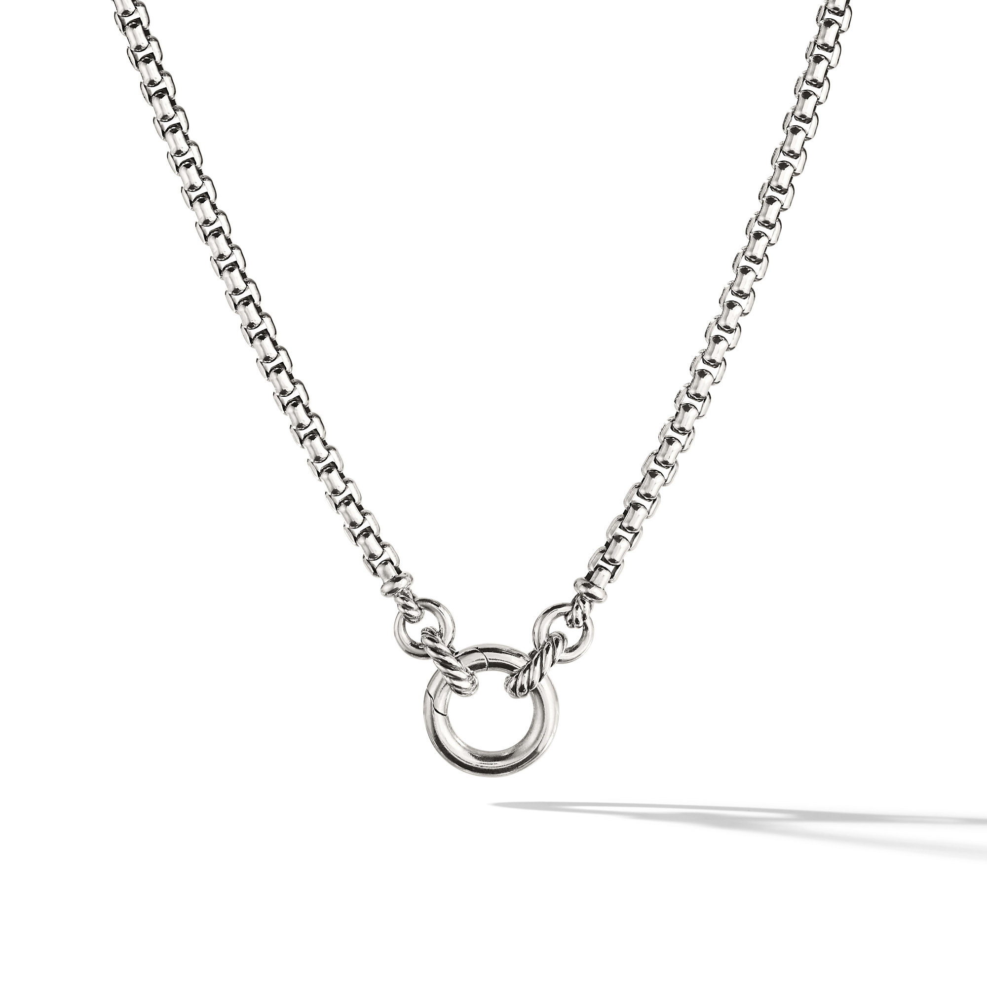 Box Chain Necklace in Sterling Silver, 3.6mm