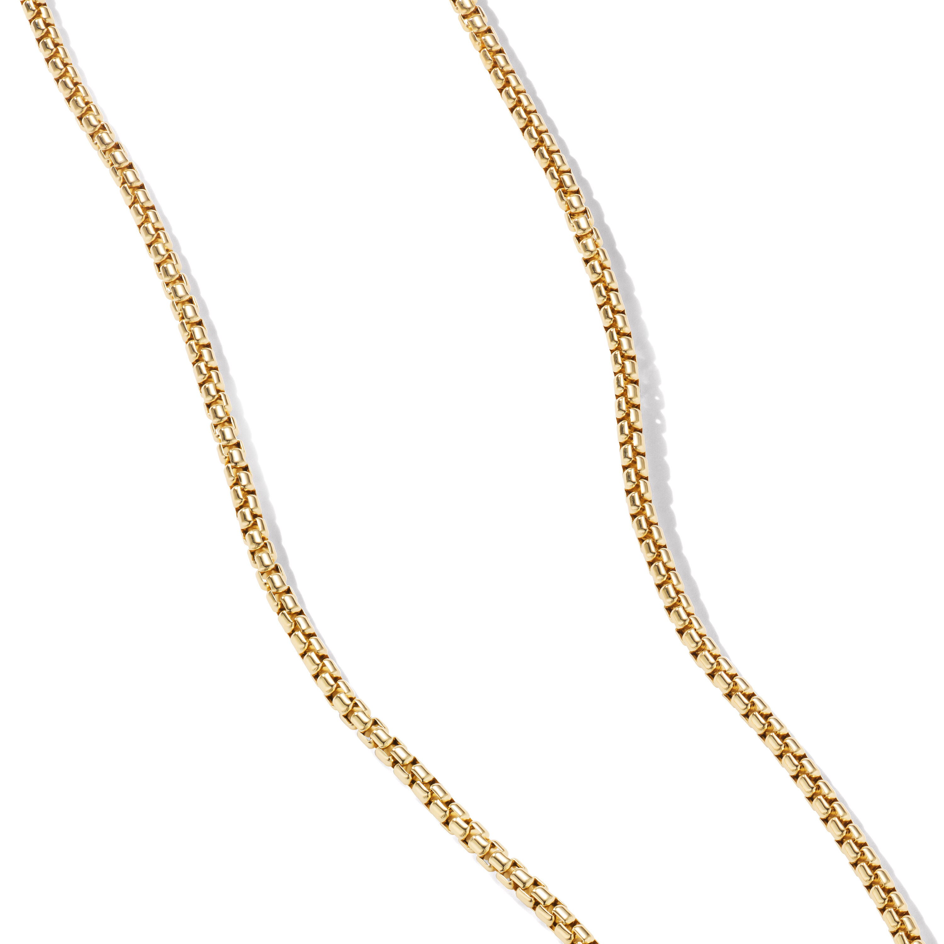 Box Chain Necklace in 18K Yellow Gold, 2.7mm