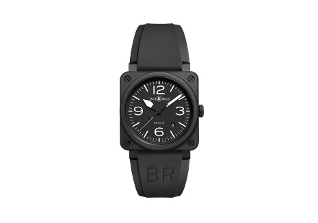 Black Bell & Ross watch with a square case