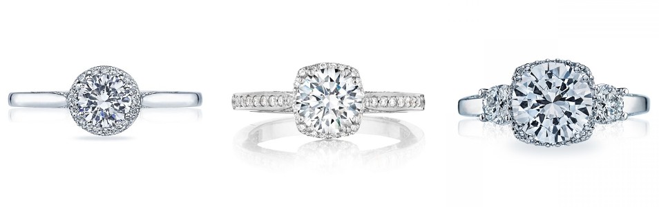 The Dantela Collection Engagement Rings by Tacori