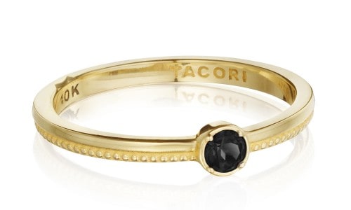 Gorgeous yellow gold and onyx fashion ring by Tacori