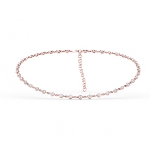 Fana 6.15ct Diamond Choker Necklace in rose gold