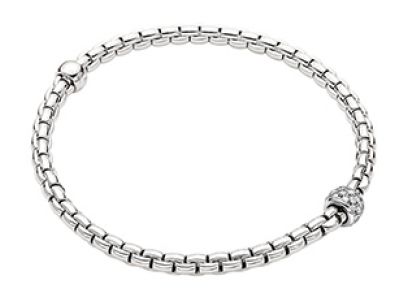 FOPE bracelet with diamond details and stretch comfort