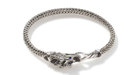 A sculptural chain bracelet by John Hardy, available at BENARI JEWELERS.