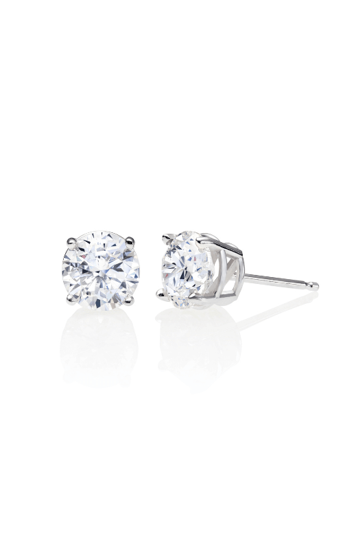 Lightbox 2ctw Lab Grown Diamond Halo Stud Earrings