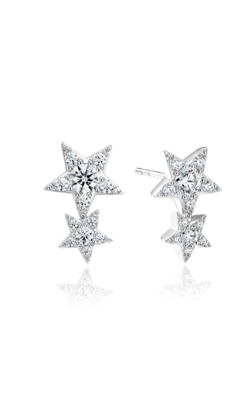 Hearts on Fire Illa Double Star Stud Earrings HFEILL24368W