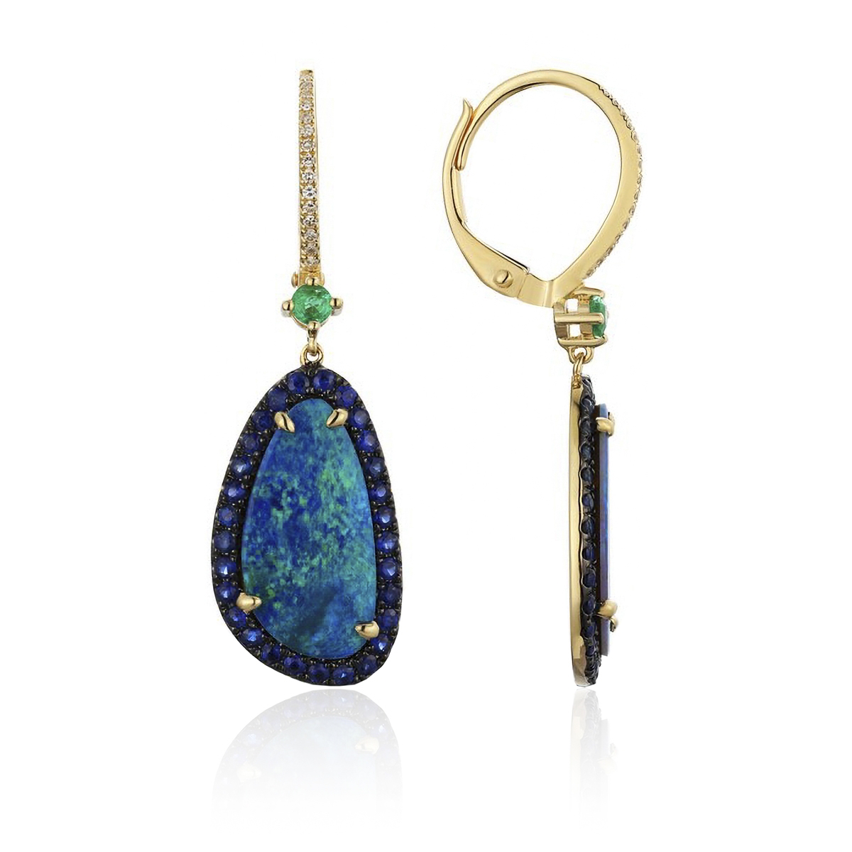 Luvente Earrings E03602-OPAL.Y | at Benari Jewelers