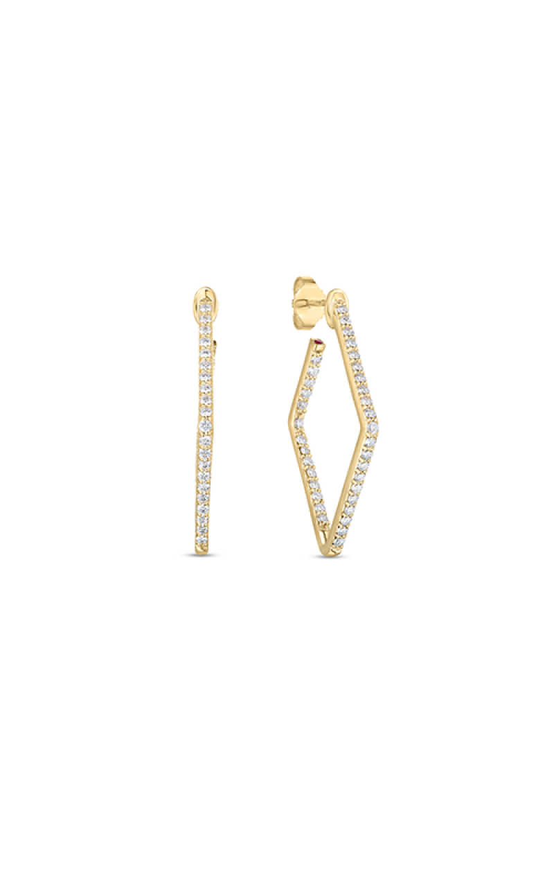 Roberto Coin Perfect Diamond Hoops Earrings 111456AYERX0