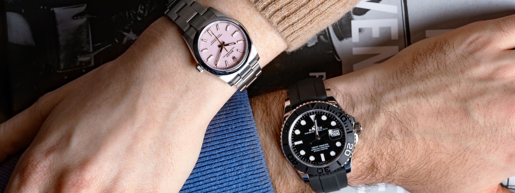 Sell your pre-owned Rolex at BENARI JEWELERS - hero banner showcasing luxury watches